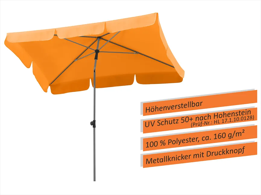 Rechteckschirm detail