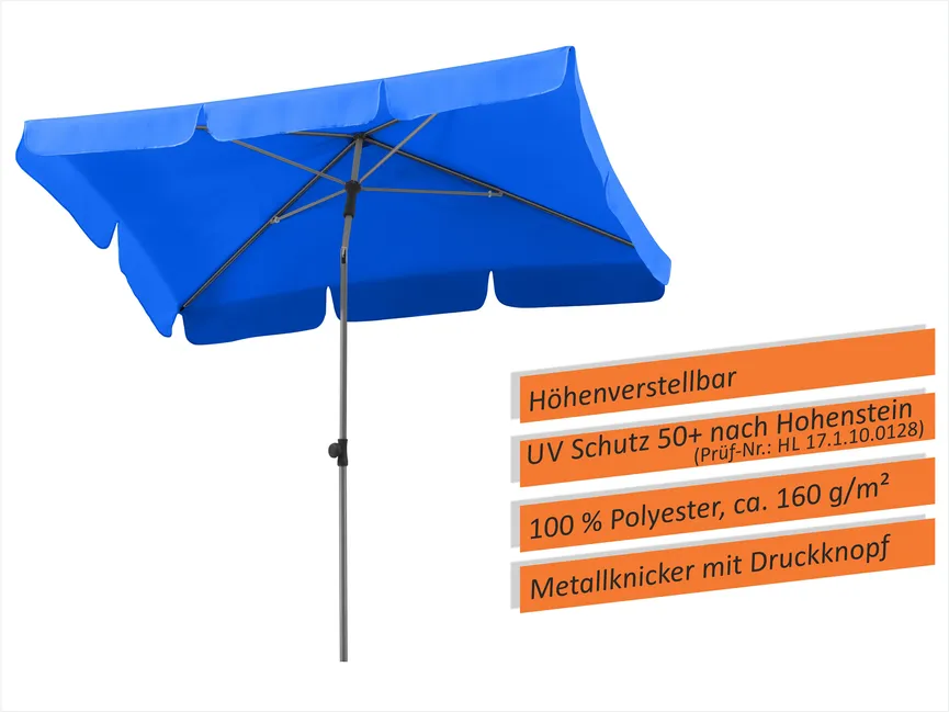 Rechteckschirm detail
