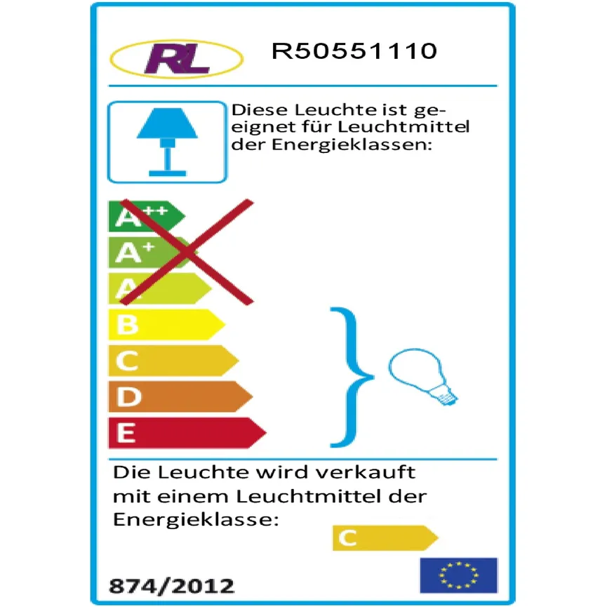 Lavaleuchte energielabel