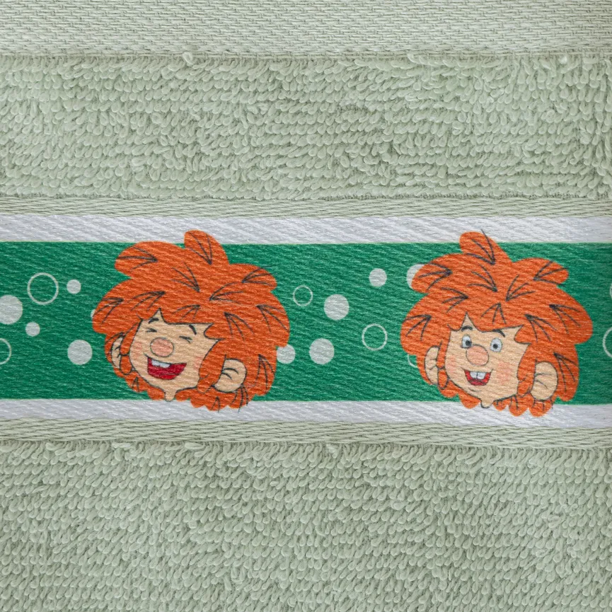 Waschhandschuh "PUMUCKL" grün detail