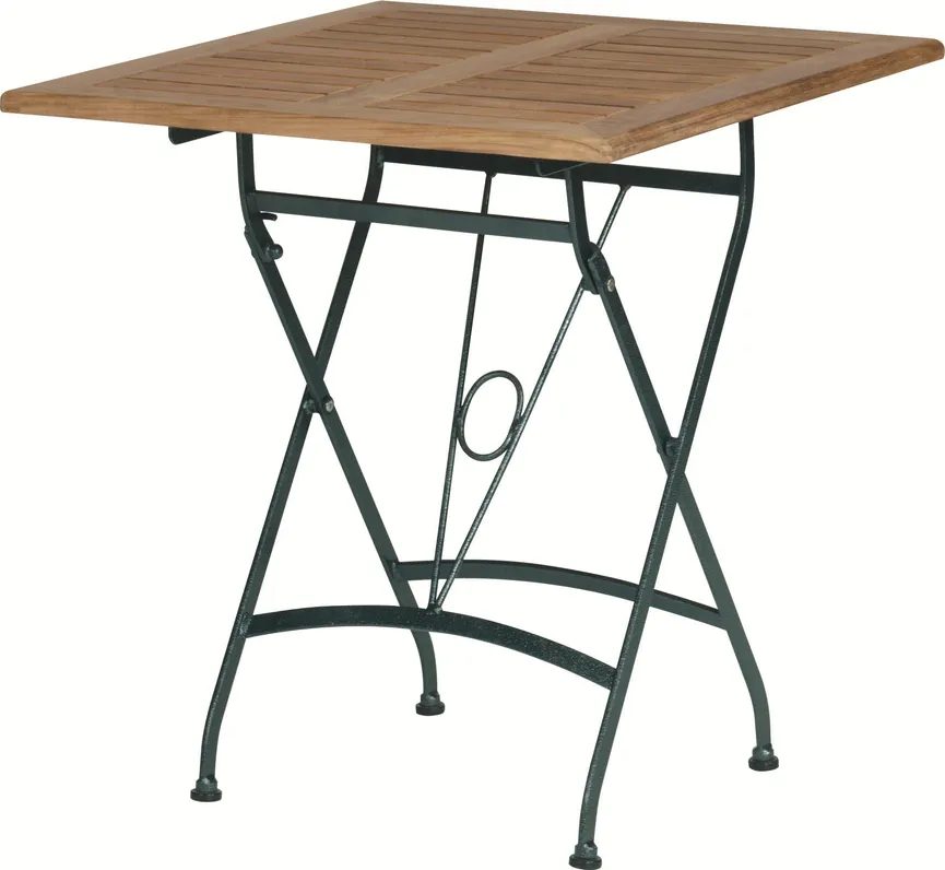 ** Diningset Teak klapp. 70x70 detail