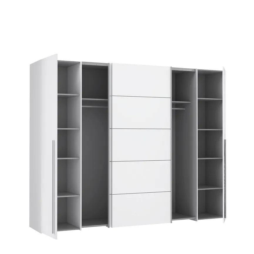 Schwebe-/Drehtürenschrank detail