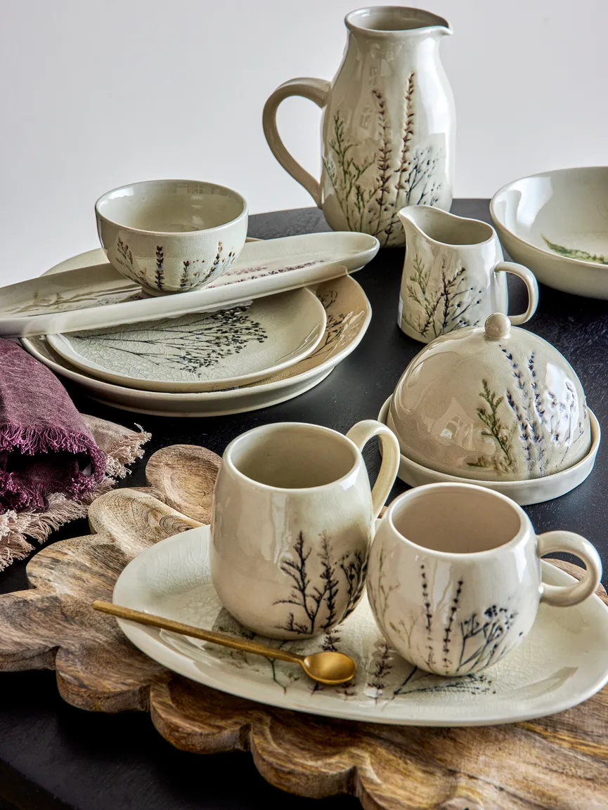 Frühstücksteller "Bea" natur milieu