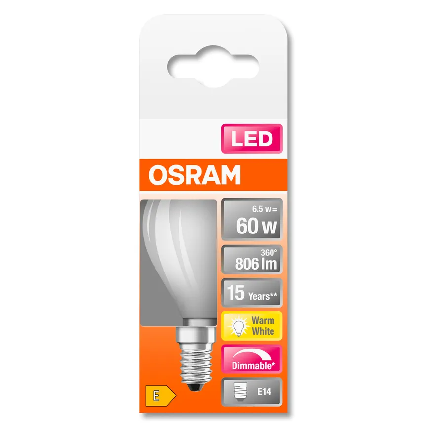 E14/5,5 Watt LED Birne dimmbar detail