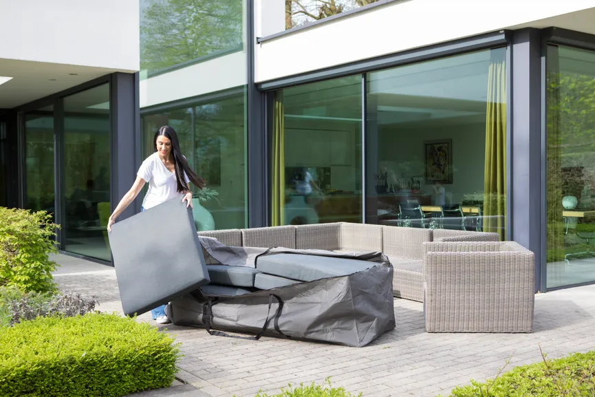 Tasche für Loungekissen detail