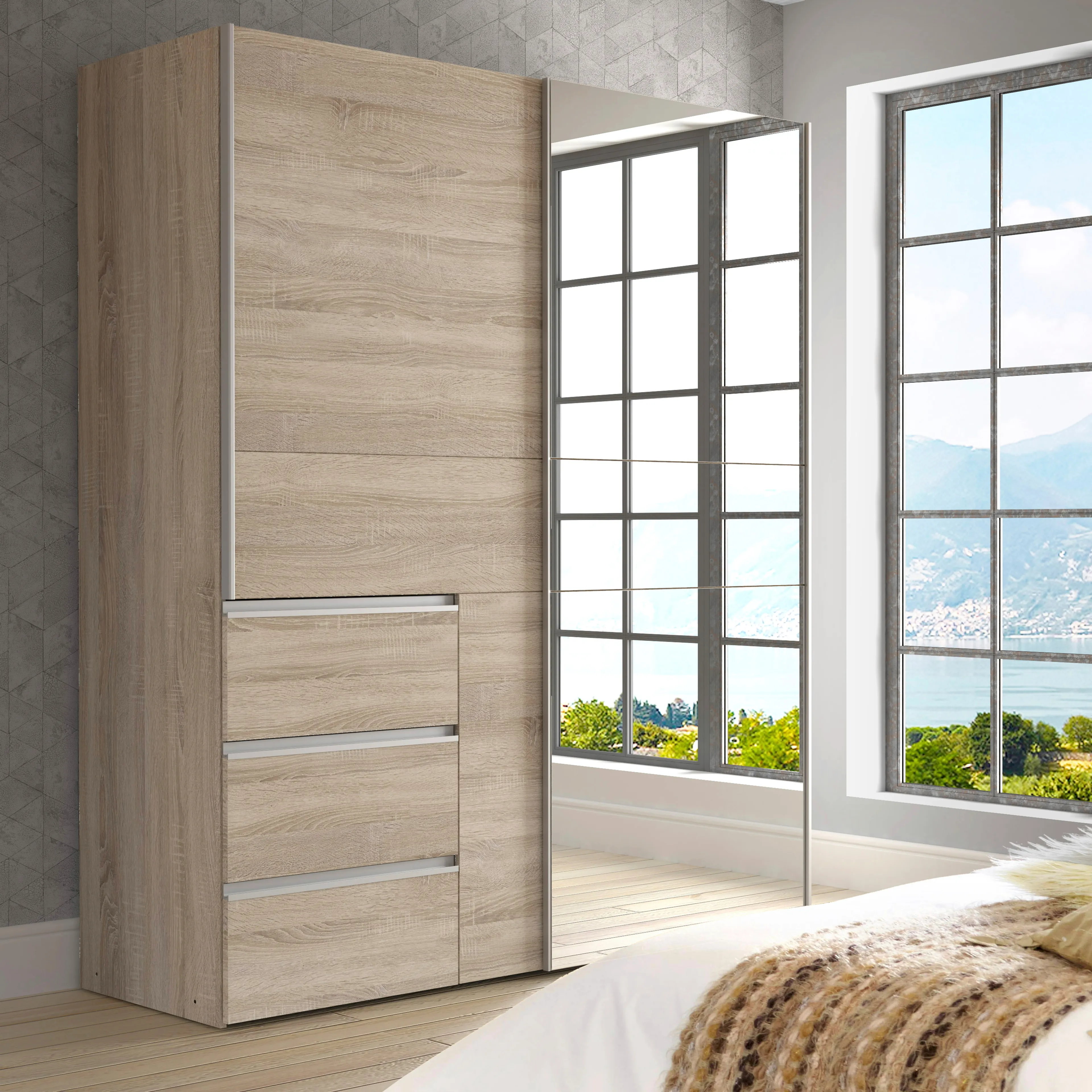 Schwebetürenschrank Winn2 170 x 200 cm