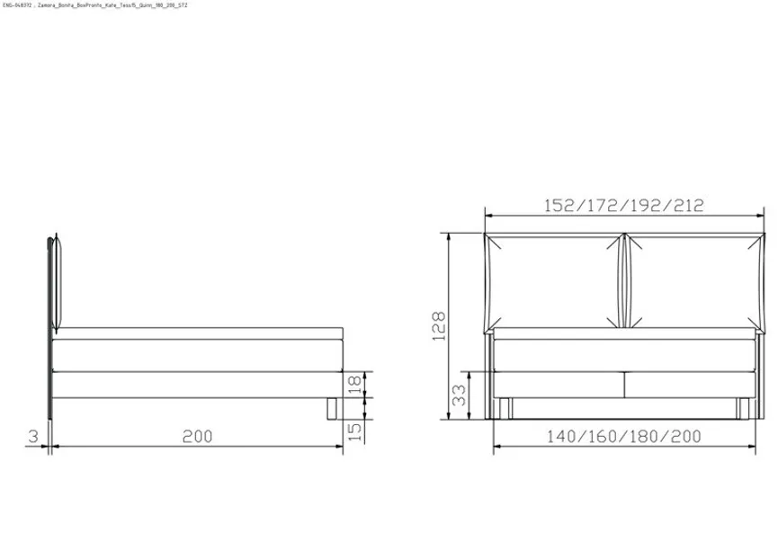 Boxspringbett Bonita detail