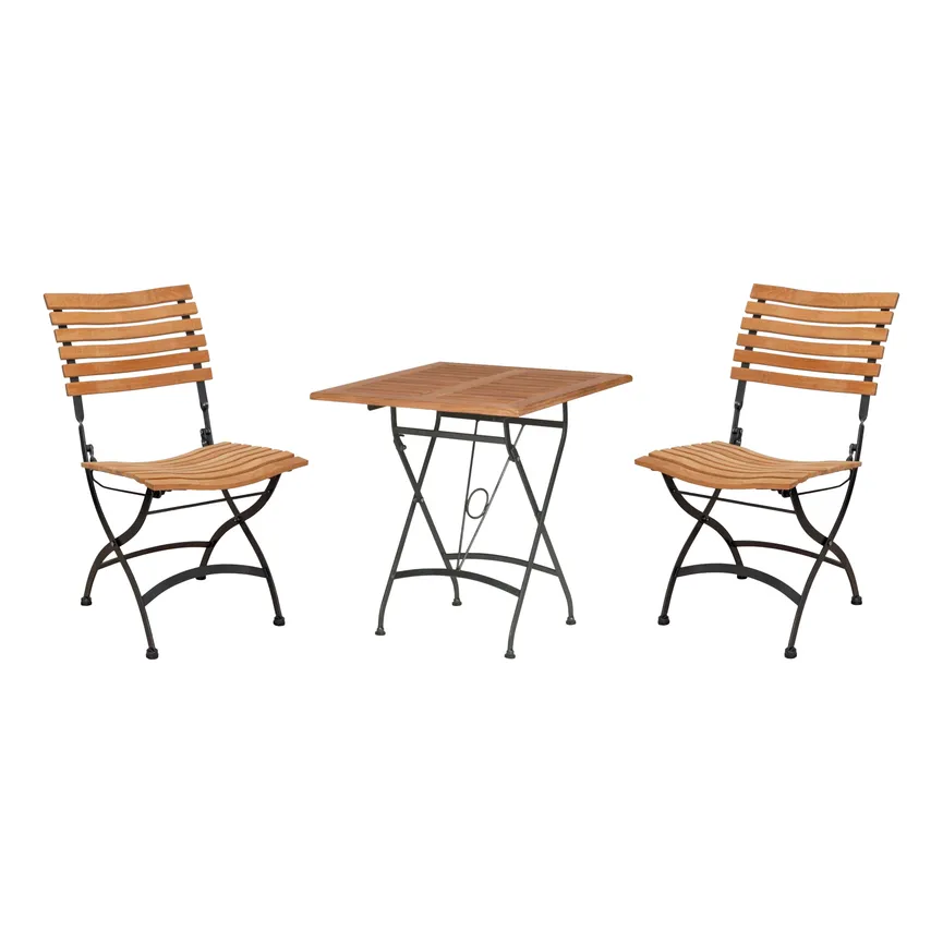** Diningset Teak klapp. 70x70 material_farbe