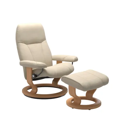 Sessel mit Hocker