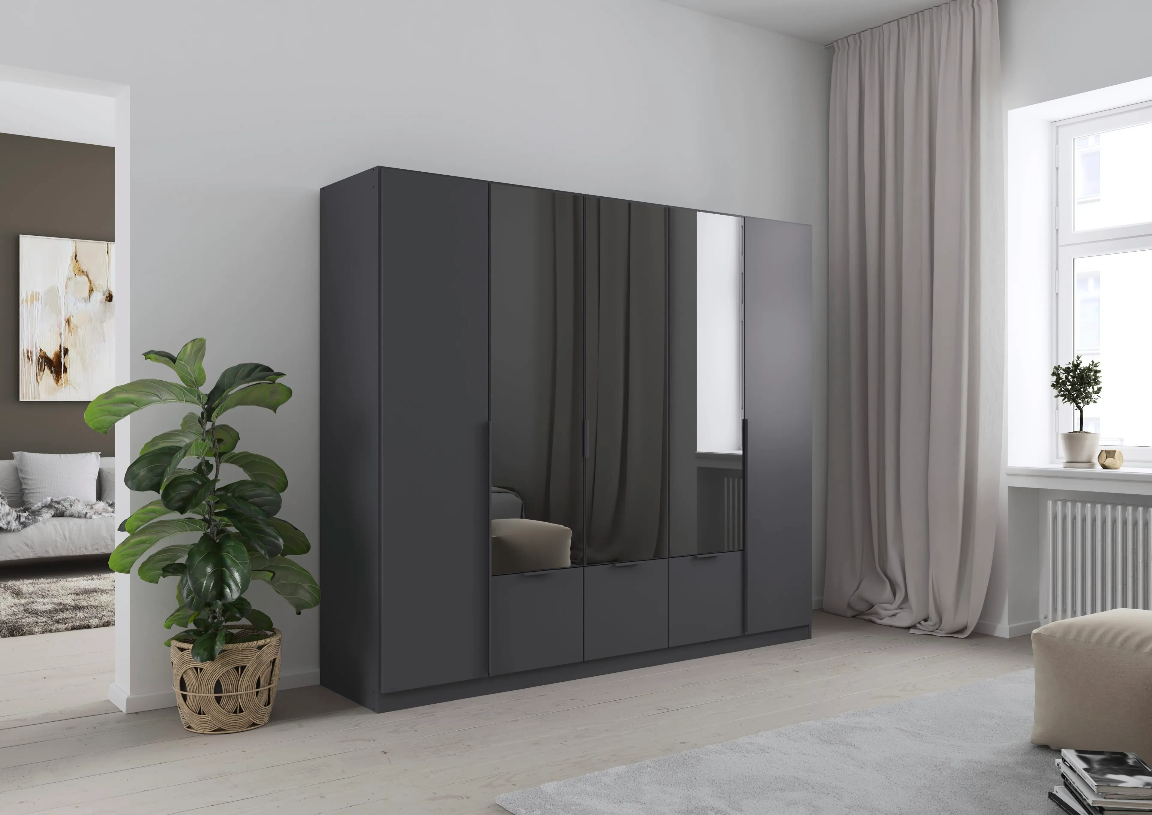 Kleiderschrank Anni 226 x 197 cm