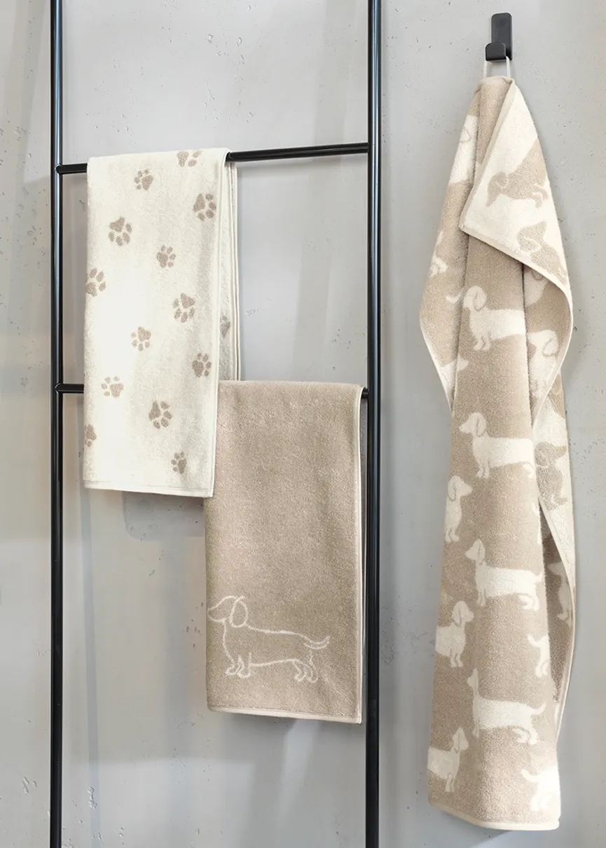 Duschtuch Paws 80x150 milieu