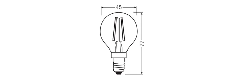E14/2,5W LED Birne detail