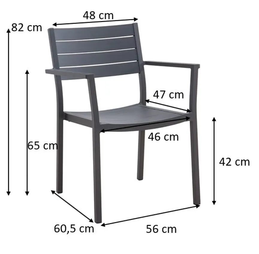 Stapelstuhl mit AL detail
