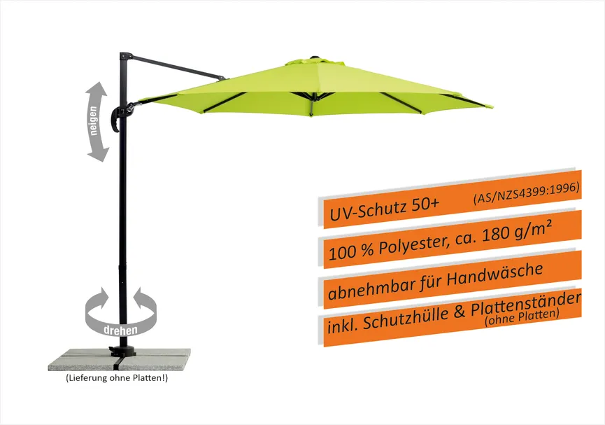 Junior Ampelschirm rund detail