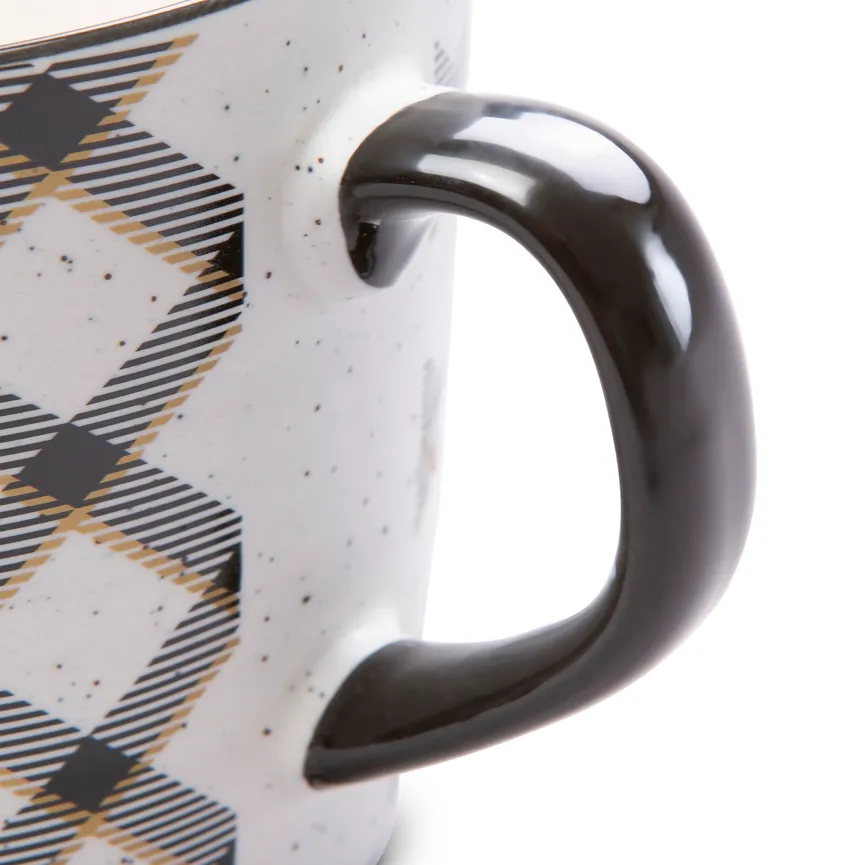 Becher "Karomuster" 420 ml detail