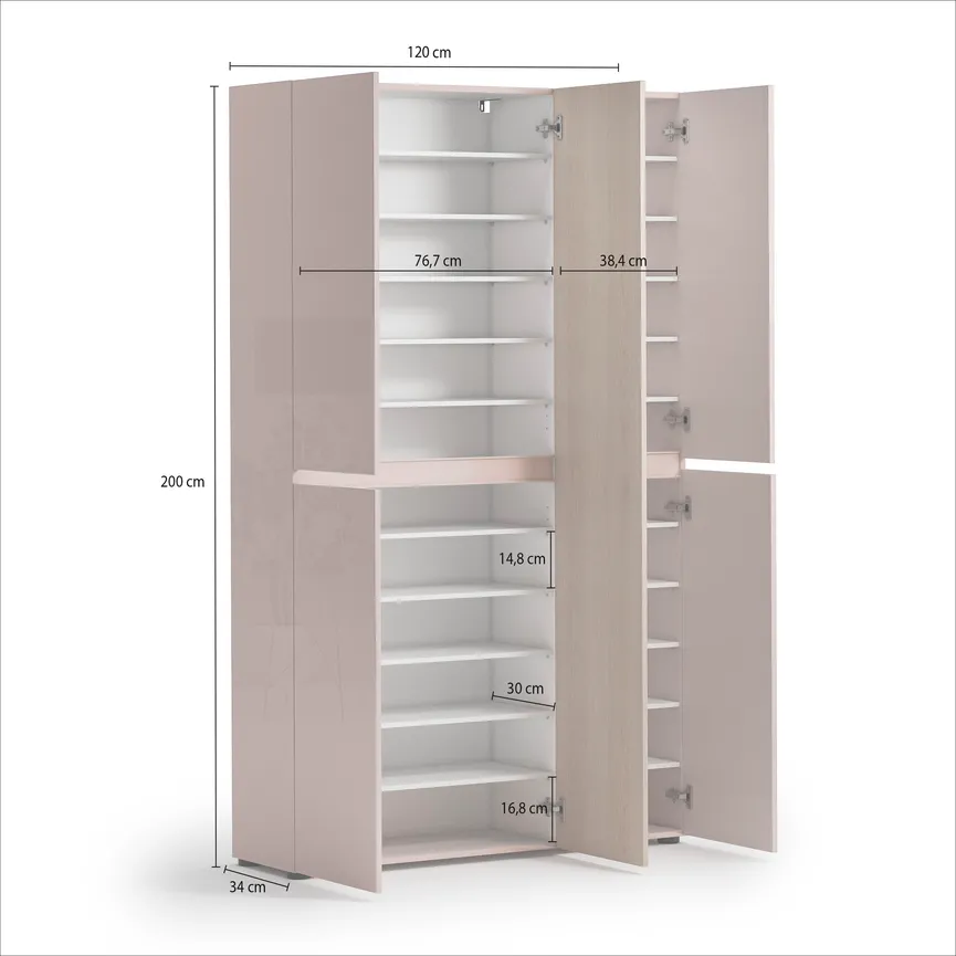 Schuhschrank 5T detail