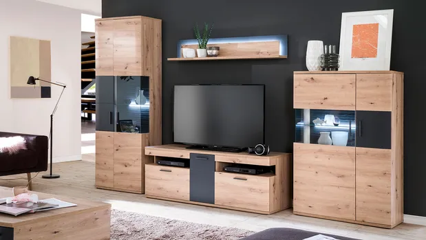 Wohnzimmer Wohnwand Cortona MCA furniture