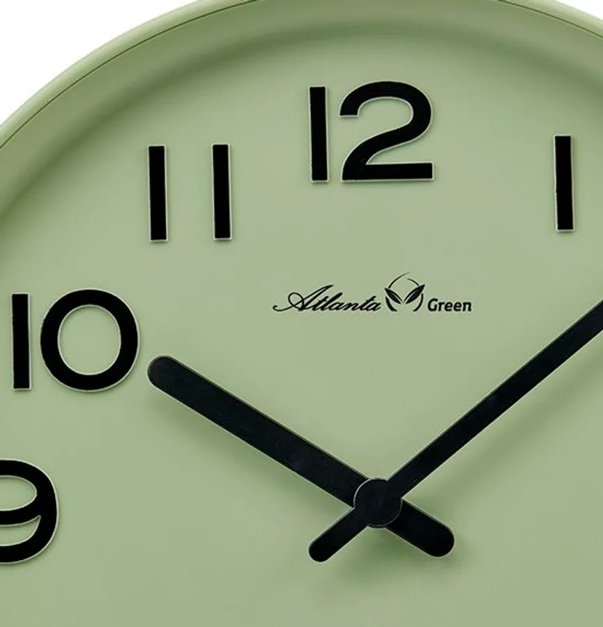 Quarz-Wanduhr "ATLANTA GREEN" detail