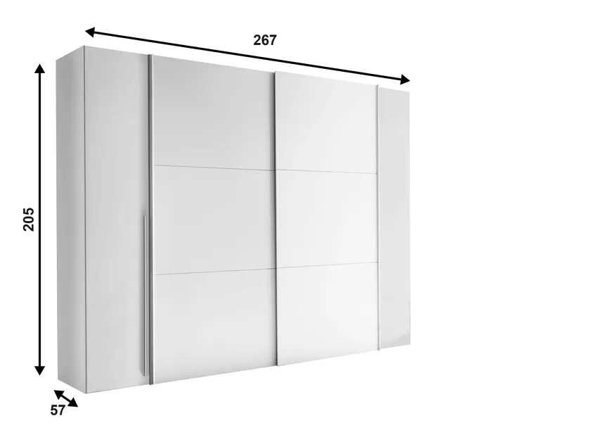 Schwebe-/Drehtürenschrank detail