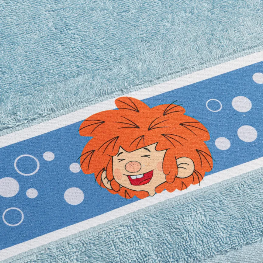 Handtuch "PUMUCKL" blau detail