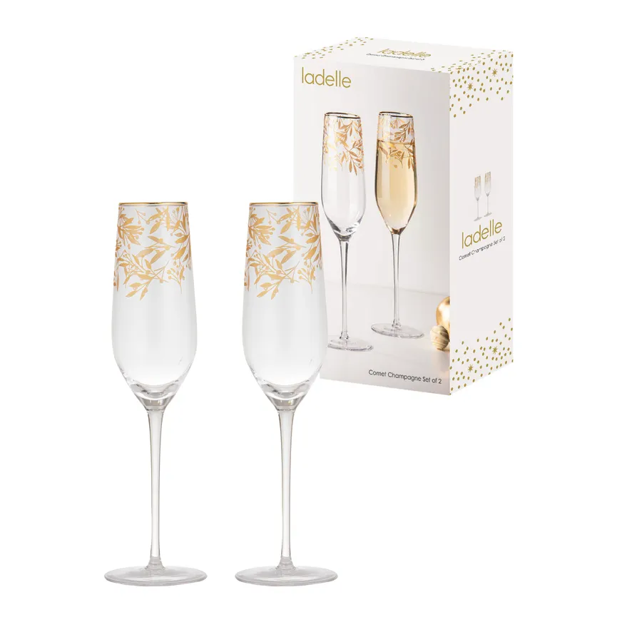 Champagnerglas "Comet" detail