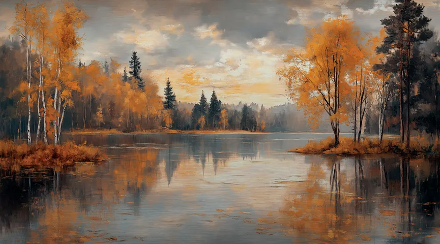 Wandbild "Autumn Landscape I" hauptaufnahme