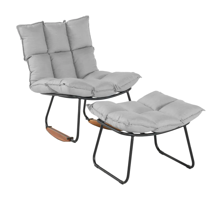 Schaukelstuhl mittelgrau hauptaufnahme