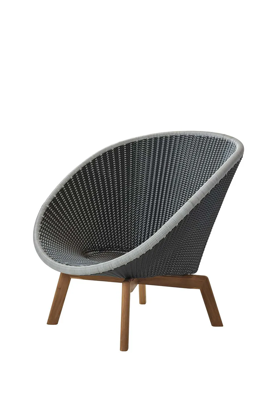 Lounge Sessel m. Teakbeine detail