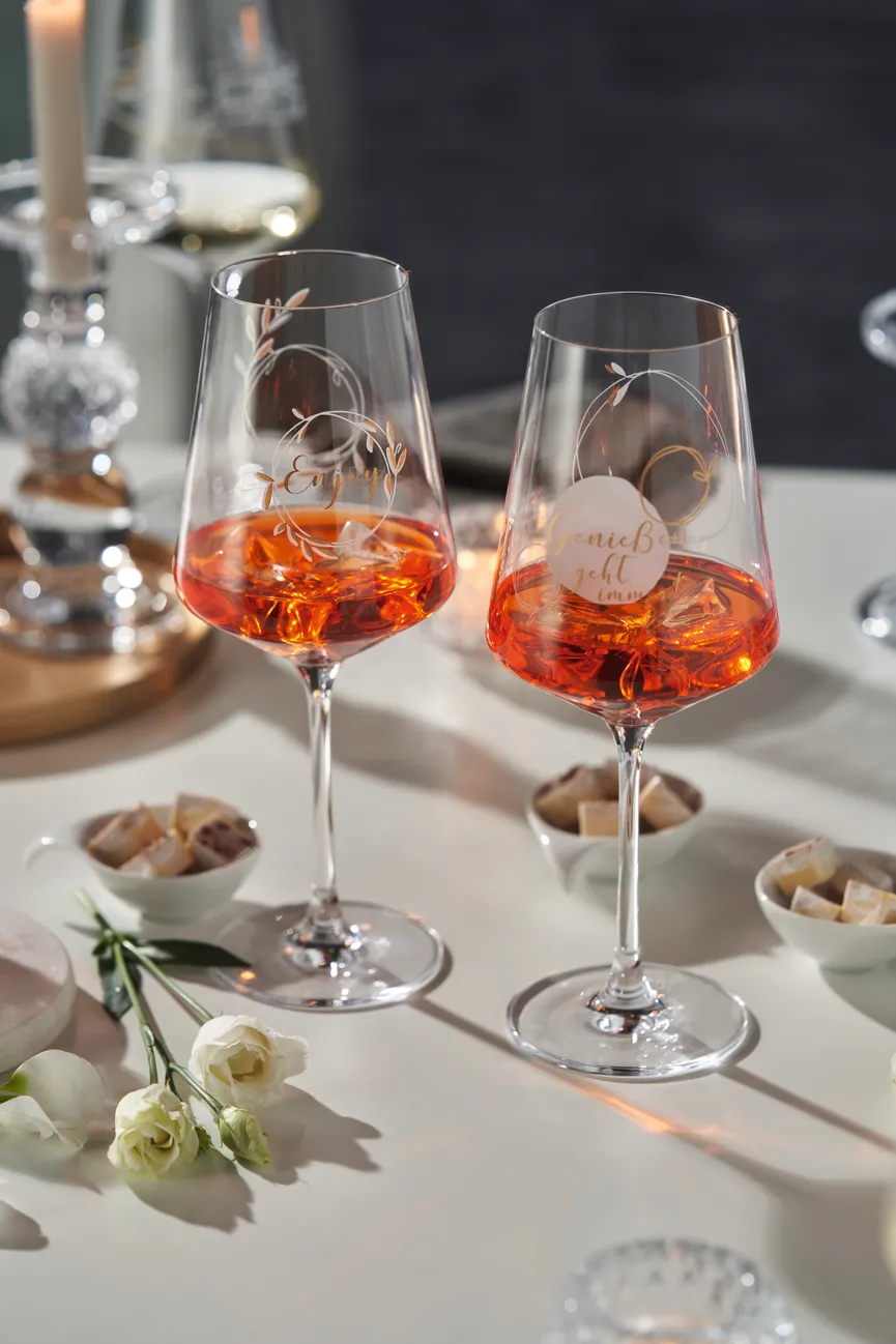 Weinglas "Genießen" 2er-Set milieu