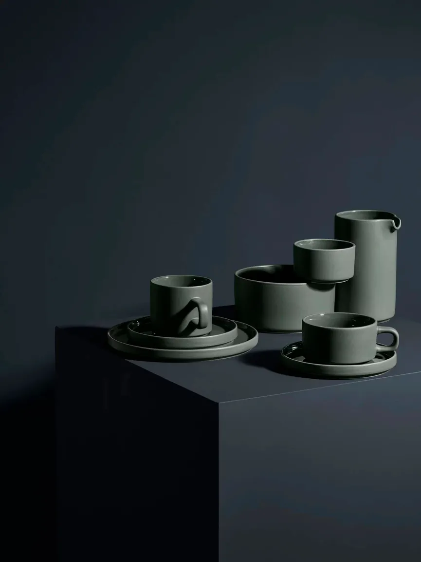 Schale "Pilar" pewter milieu