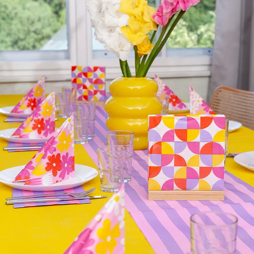 Serviette "Disco" 20er-Set milieu