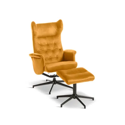 Sessel mit Hocker
