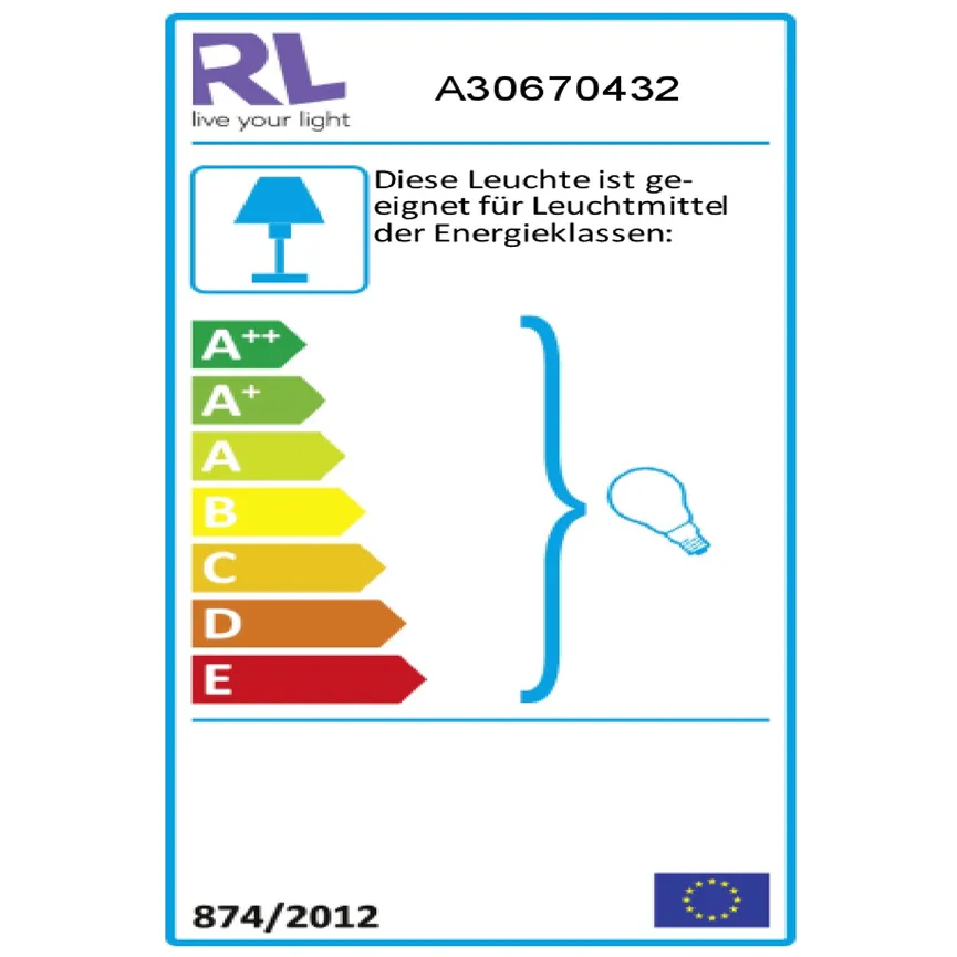 Pendelleuchte "Sela" energielabel