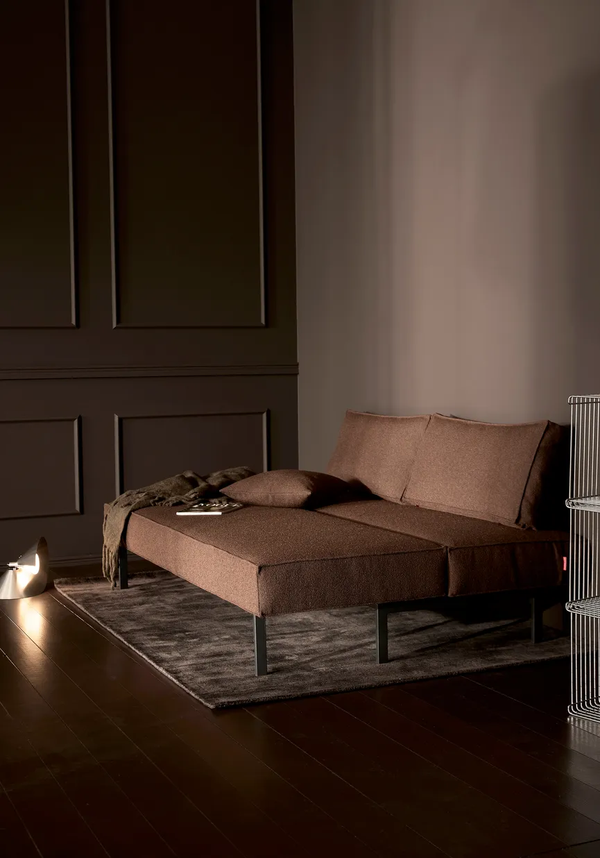 Klappsofa Metall schwarz detail