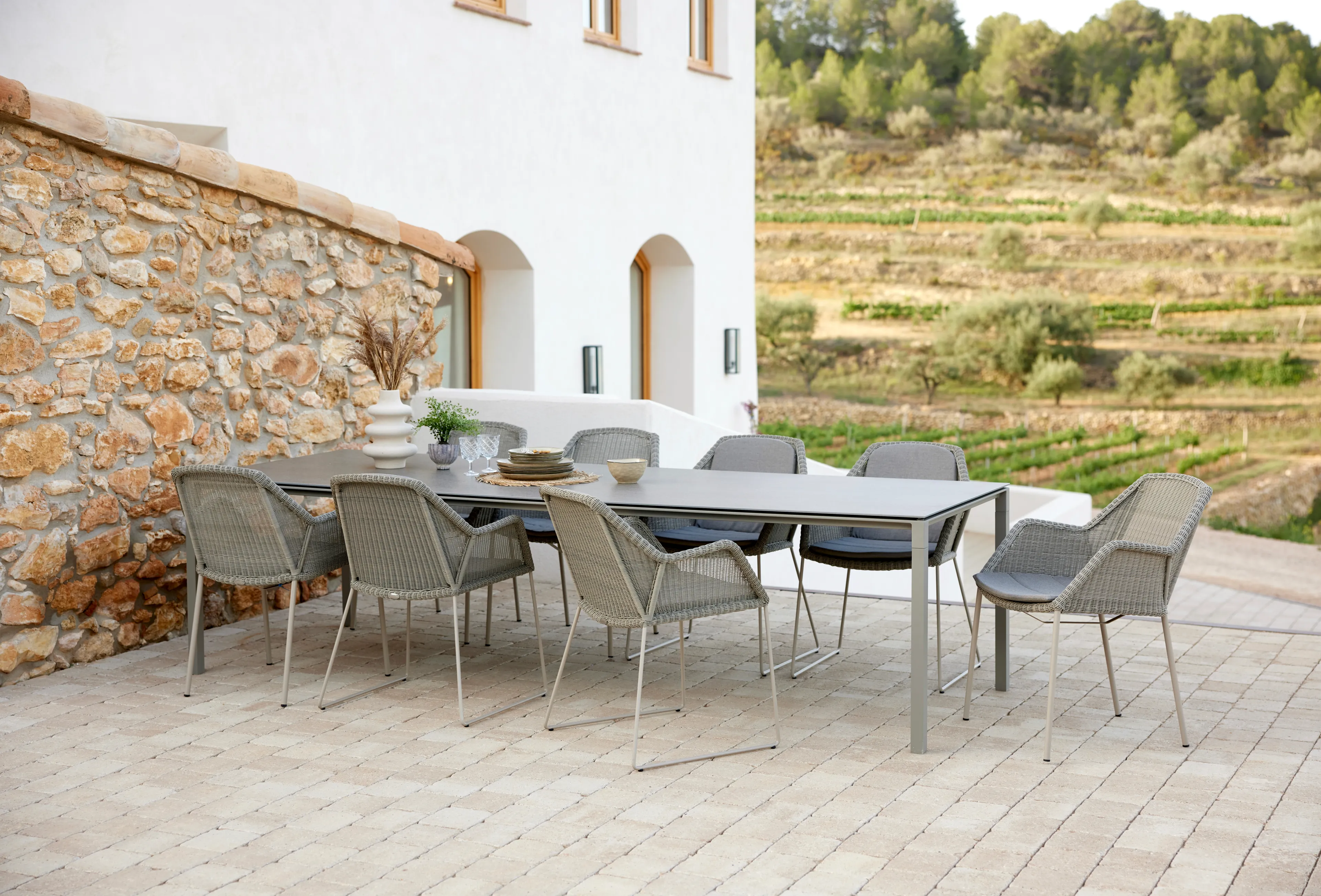 Gartenstuhl Breeze, Faser/ Kunststoff