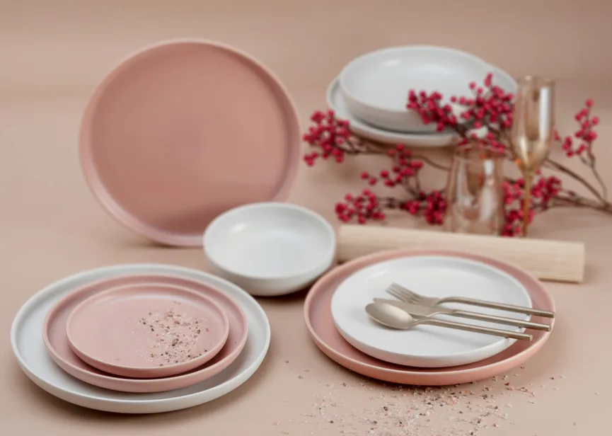 Suppenteller "Uno" rusty rose milieu