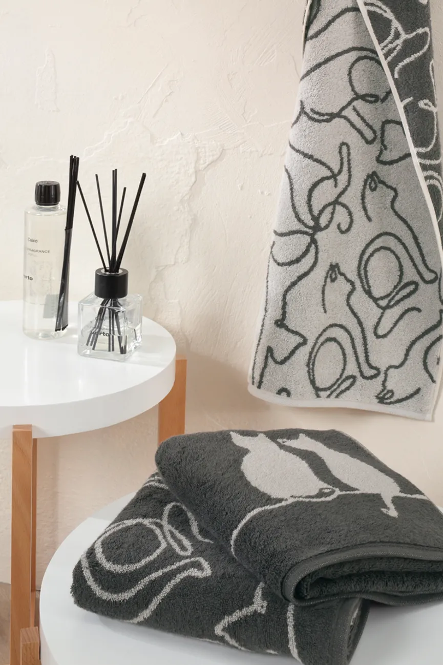 Gästetuch Cute Cats milieu