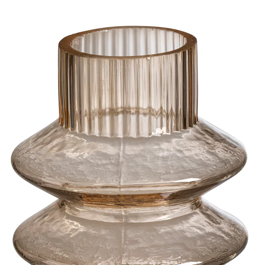 Vase "Lampion" braun detail