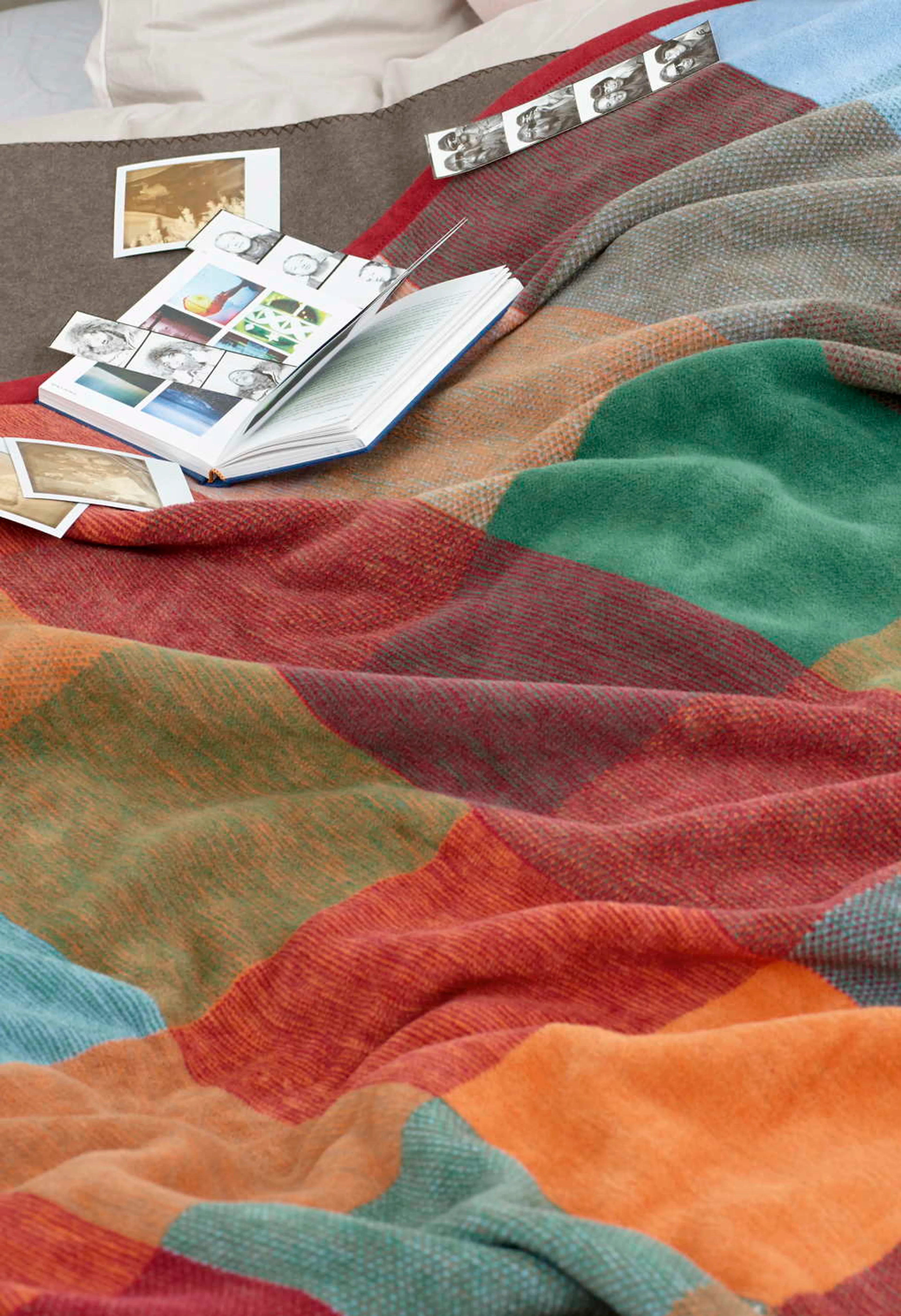 Kuscheldecke Squares & Plains 150x200 cm
