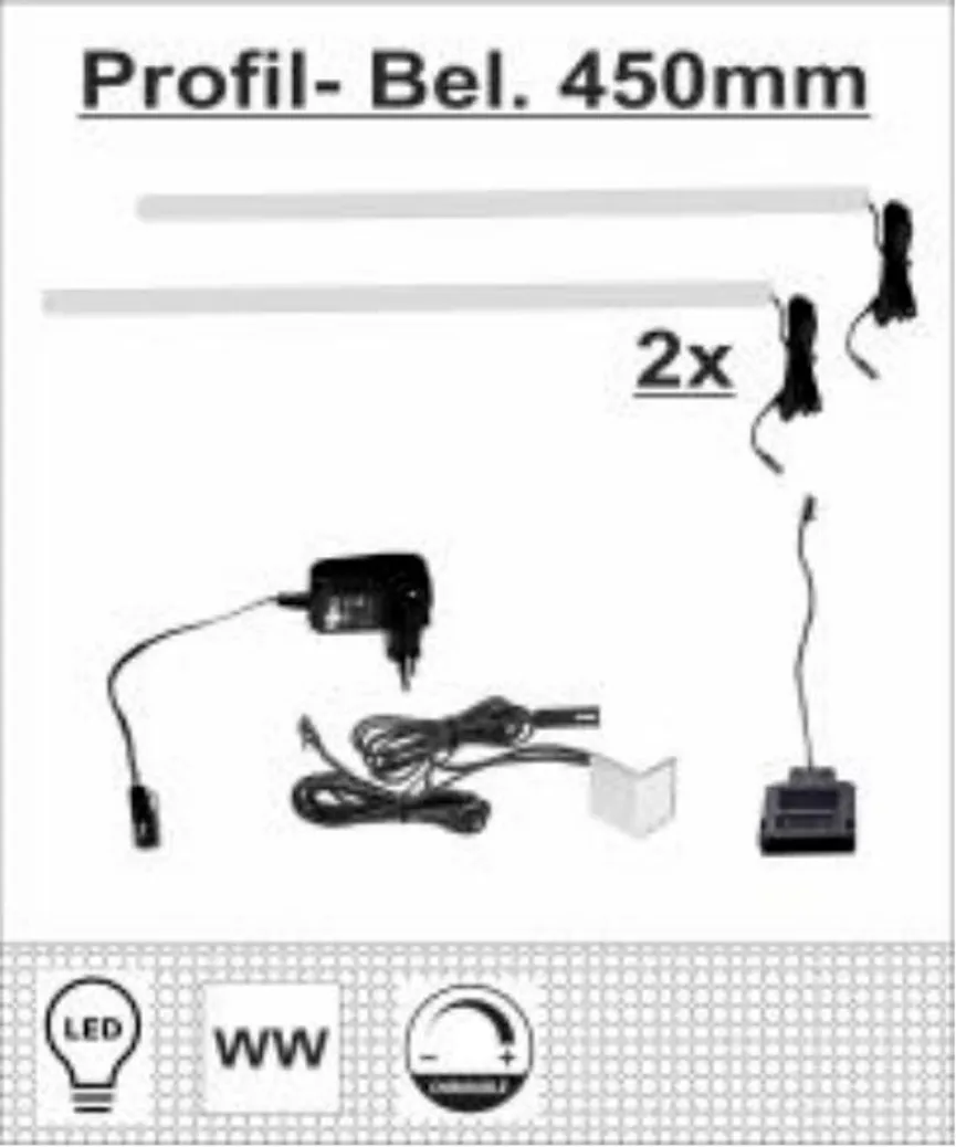 2er-Set Profilbel. 450mm hauptaufnahme