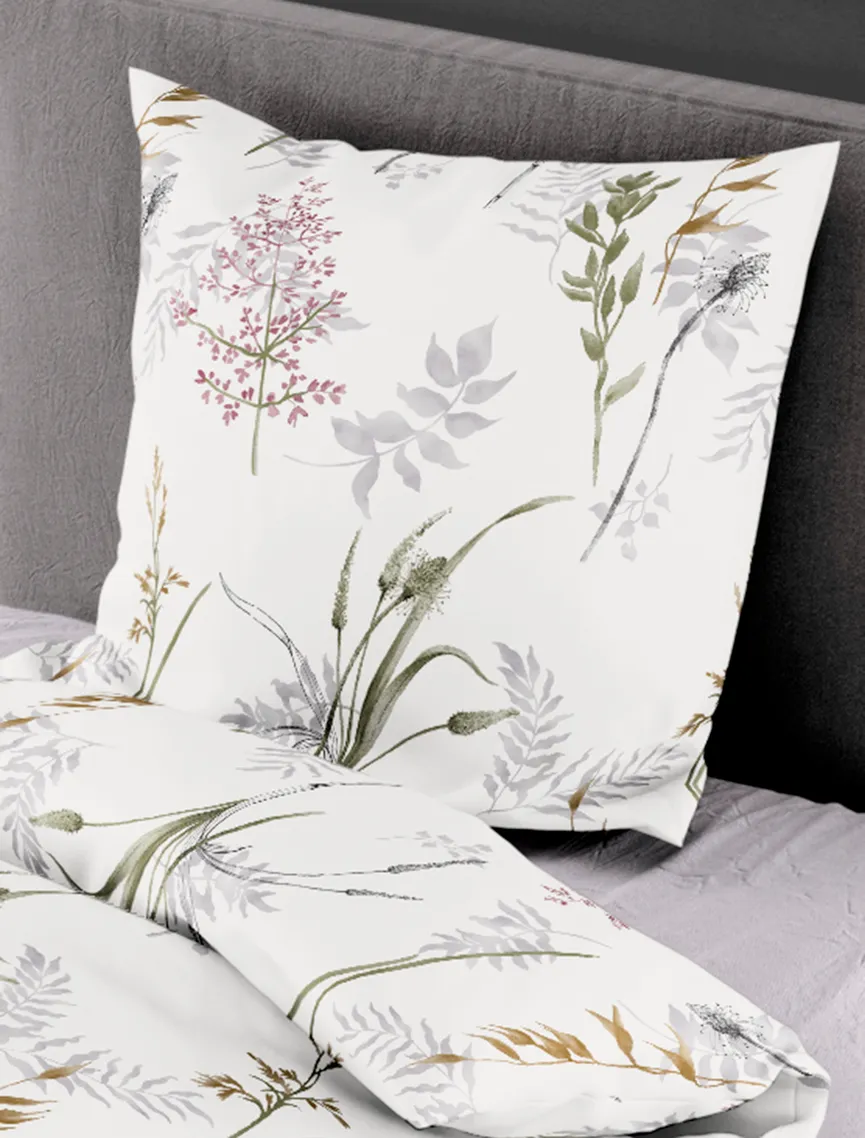 Satin-Bettw. Gräser 135x200 detail