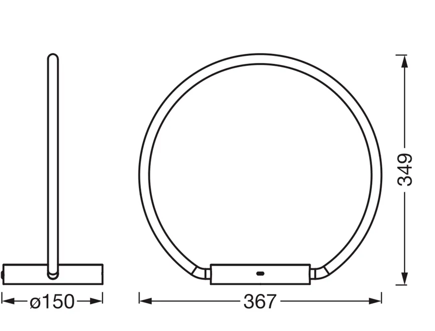Tischleuchte "Aura Table" detail