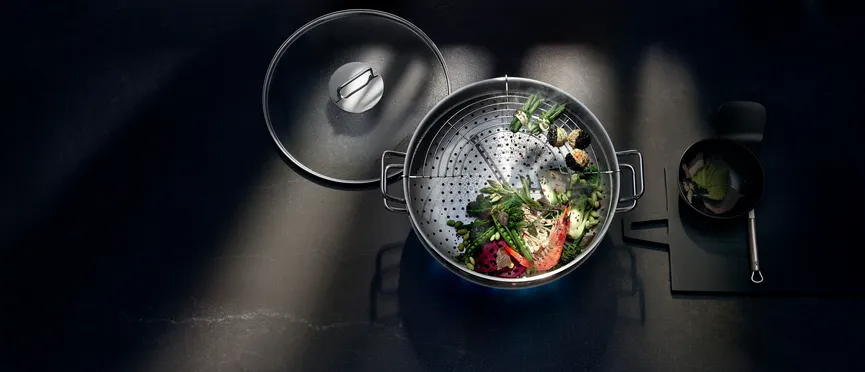 Wok-Set "Macao" 4-tlg. silber milieu