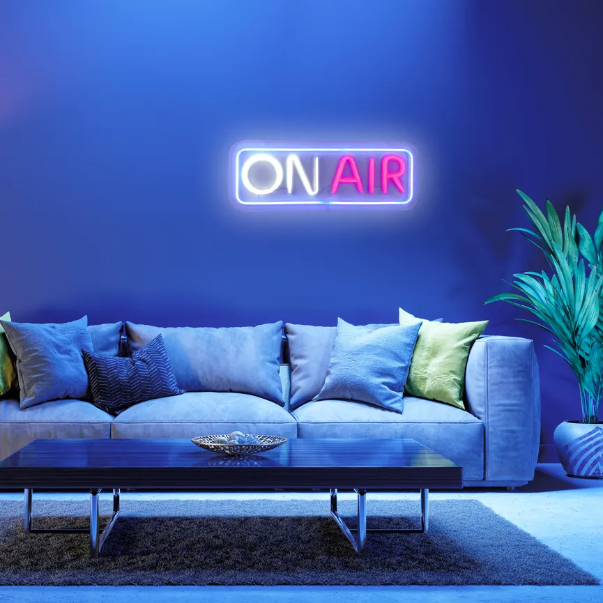 Neon-LED-Bild "Neon-On Air" milieu