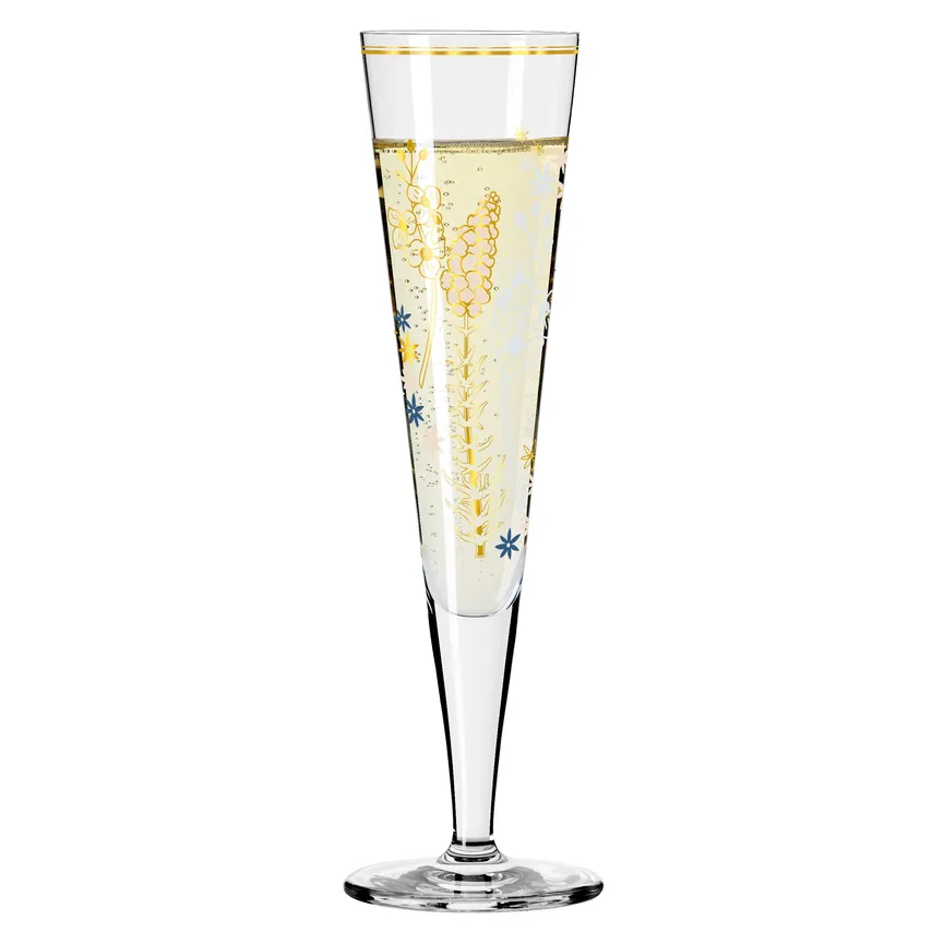 Champagnerglas "Goldnacht" detail