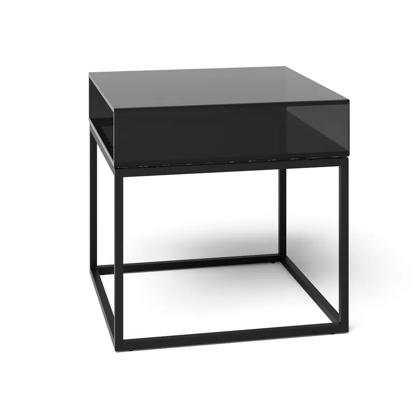 Couchtisch Cube Glasbox detail