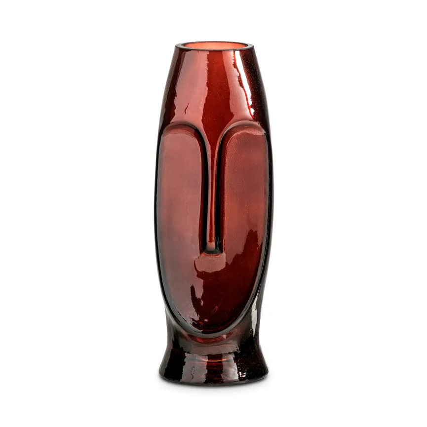 Vase "Gesicht" braun hauptaufnahme