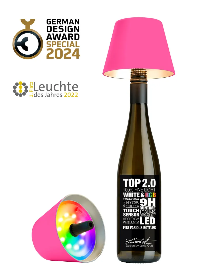 Flaschenleuchte "Top 2.0" detail