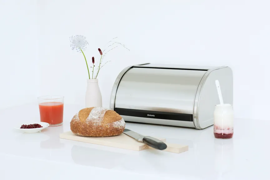 Single Brotkasten matt steel milieu