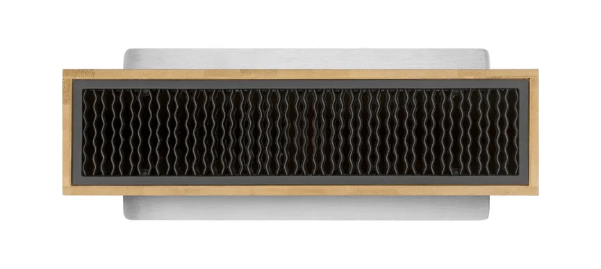 Messerblock unbestückt Bambus detail